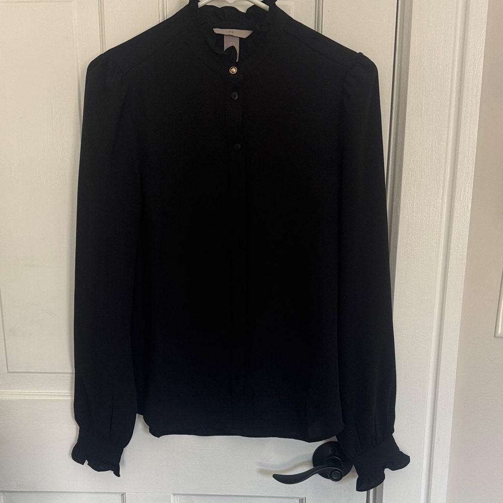 H&M Classic Black Blouse